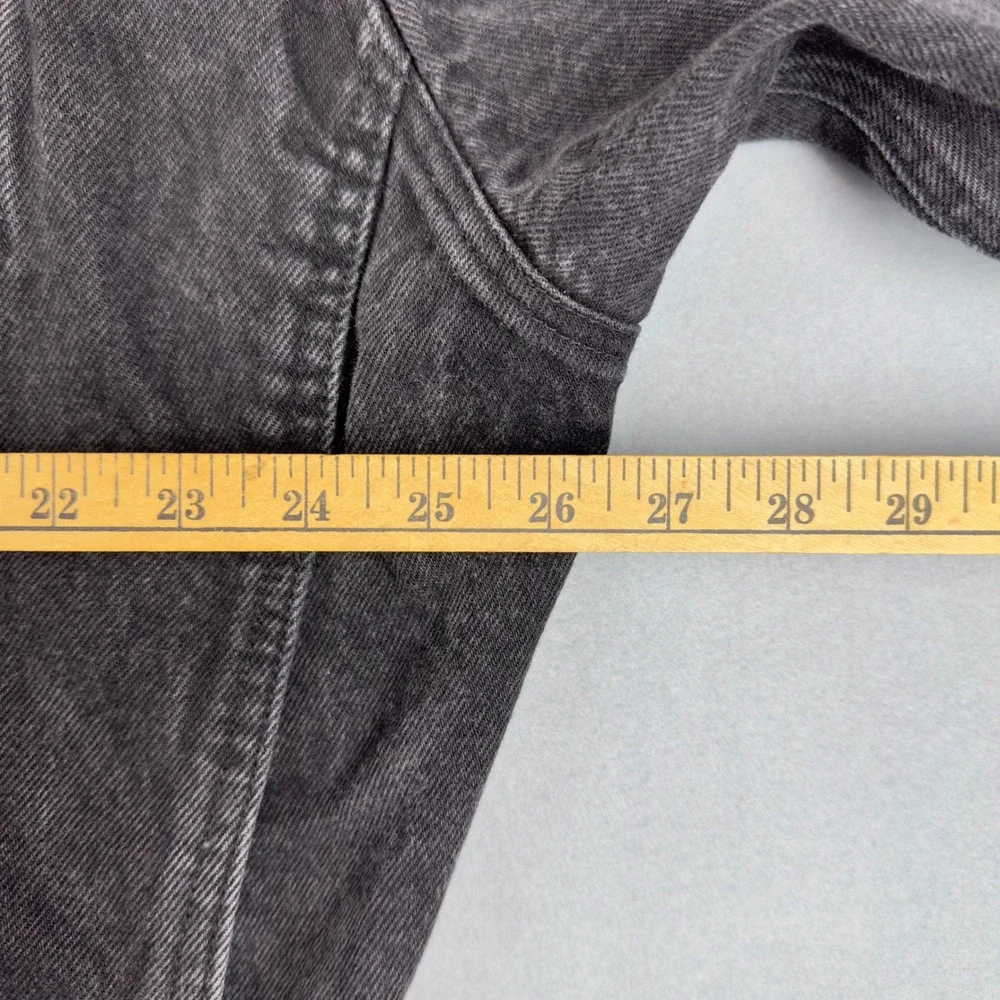 Vtg Levi's 70598 Trucker Jacket Men's XL Black Denim 90s Faded Wash‎